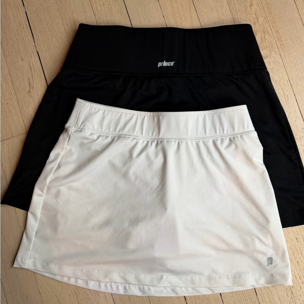 Prince Girls size 10 Black and White Skirt Set